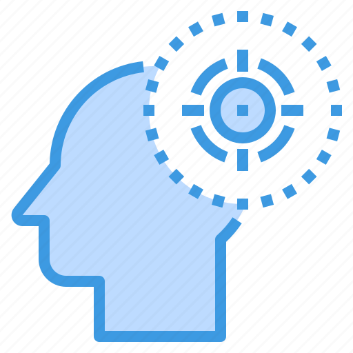 Brain, goal, head, human, mind, target, thinking icon - Download on Iconfinder