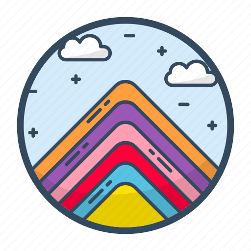 Vinicunca, mountain, landscape, peru, scenery, rainbow icon - Download on Iconfinder