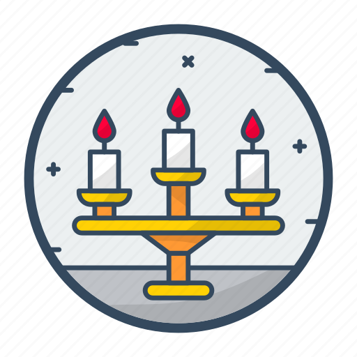 Candle holder, candle, candlestick, candlelight, fire icon - Download on Iconfinder