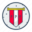 peruvian, football federation, league, sports, flag, banner