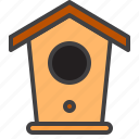 birdhouse, bird, box, roof