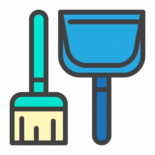 Broom, scoop, brush, duspan icon - Download on Iconfinder
