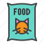 cat, food, pack, pet 
