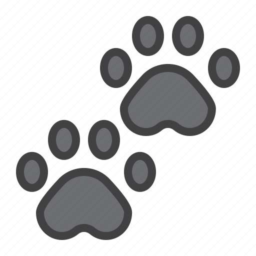 Pawprints, paw, animal, foot icon - Download on Iconfinder