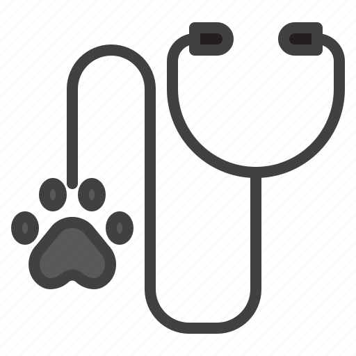 Stethoscope, animal, diagnosis, veterinary icon - Download on Iconfinder