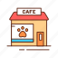 animal, building, cafe, pet, real estate, service 