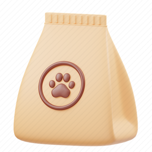Pet, food, pet food, dog-food, dog, animal, cat 3D illustration - Download on Iconfinder