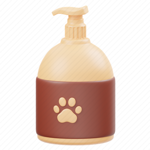 Pet, shampoo, pet shampoo, dog, bottle, cleaning, liquid 3D illustration - Download on Iconfinder