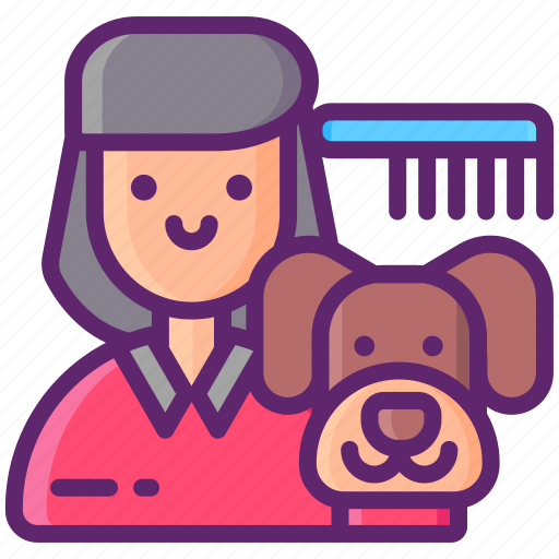 Groomer, female, woman, person icon - Download on Iconfinder