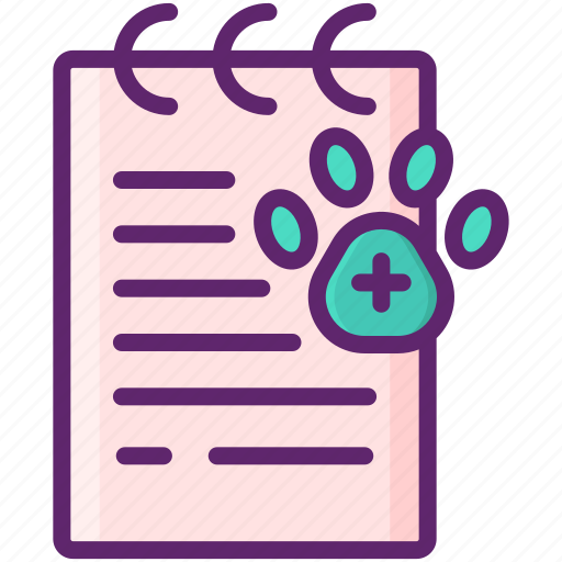 Health, report, paw, pet icon - Download on Iconfinder