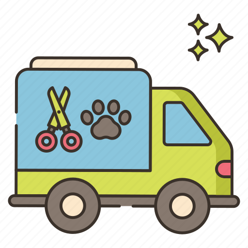 Mobile, grooming, transport, truck icon - Download on Iconfinder