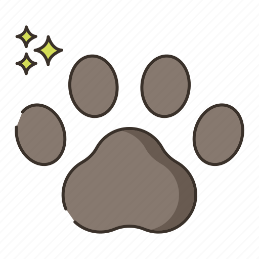 Pawprint, paw, pet, animal icon - Download on Iconfinder