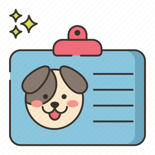 Pet, id, card, identity, dog icon - Download on Iconfinder