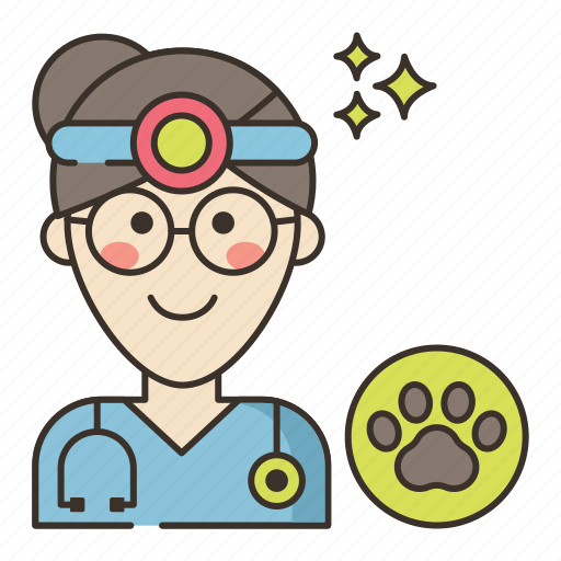 Veterinarian, female, doctor, woman, vet icon - Download on Iconfinder