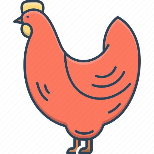 Animal, chicken, coop, feathers, hen, poultry, rooster icon - Download on Iconfinder