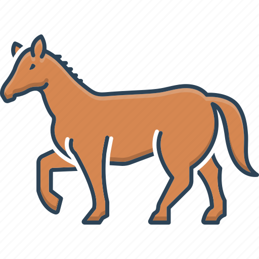 Animal, horse, mustang, pony, running, stablemate, steed icon - Download on Iconfinder