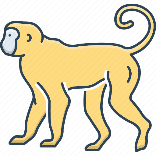 Animal, catarrhine, jump, lemur, monkey, platyrrhine, primate icon - Download on Iconfinder