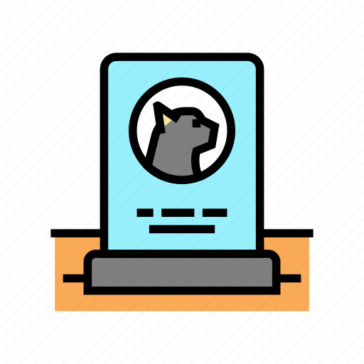 Cat, dead, pet, monument, funeral, cemetery icon - Download on Iconfinder