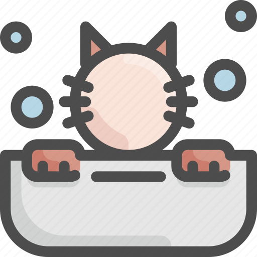 Animal Bath Bathtub Cat Grooming Pet Shop Icon Download On Iconfinder