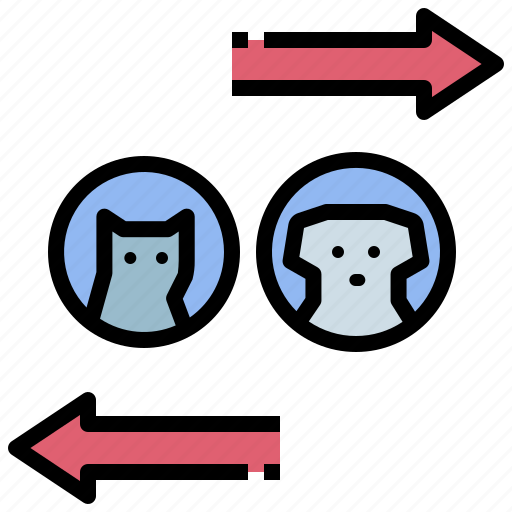 Trade, transfer, swap, information, pet exchange, pet sharing icon - Download on Iconfinder