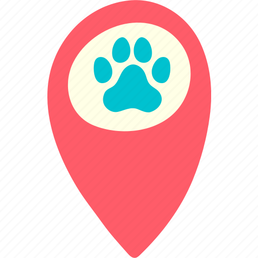 Gps, pin, dog, cat, pet, find, location icon - Download on Iconfinder