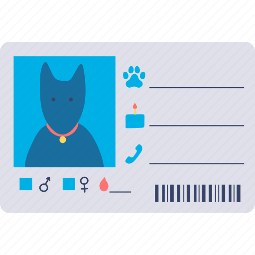 Id, pet, information, card, identification icon - Download on Iconfinder