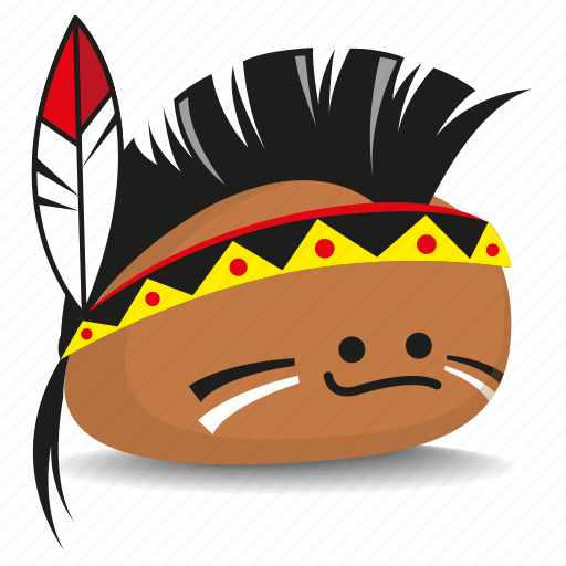 American, indian, mohawk, red, rock icon - Download on Iconfinder