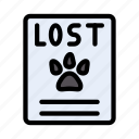 page, animal, report, pet, lost