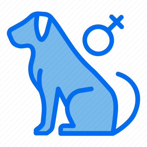 Dog, gender, pet, shop, female icon - Download on Iconfinder