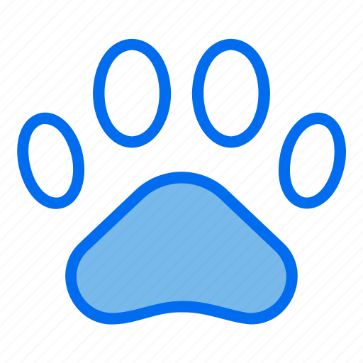 Paw, dog, cat, paws, pets, animal icon - Download on Iconfinder
