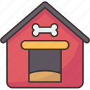 doghouse, kennel, puppy, animal, garden