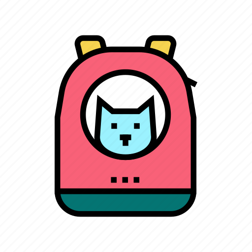 Carrying, cat, leash, equipment, backpack, muzzle icon - Download on Iconfinder