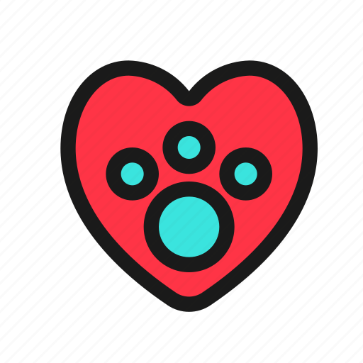 Paw, pet, animal, cat, dog, love, veterinary icon - Download on Iconfinder