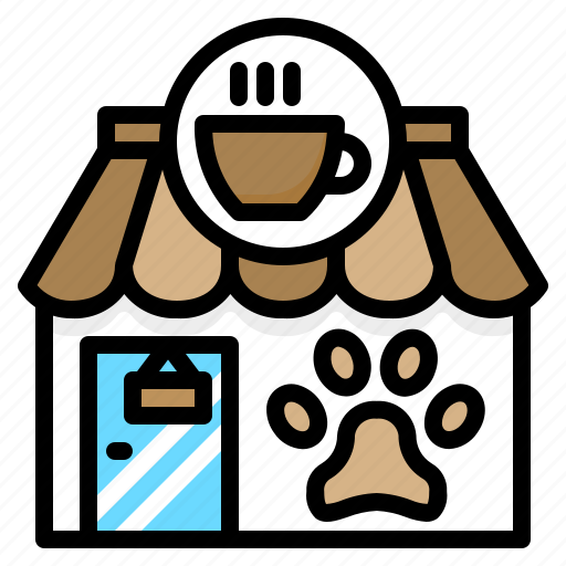 Cat, cafe, pet, friendly, coffee, shop, allowed icon - Download on Iconfinder