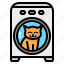cat, toilet, self, cleaning, litter, pet, drying 