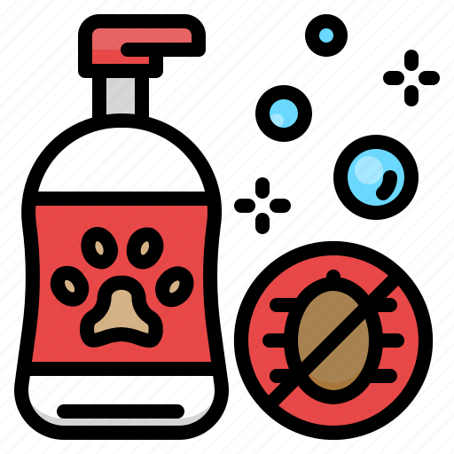 Tick, shampoo, flea, dog, cleaning, grooming, prevention icon - Download on Iconfinder