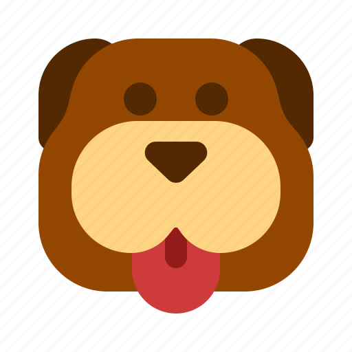 Bulldog, face, pet, animal icon - Download on Iconfinder