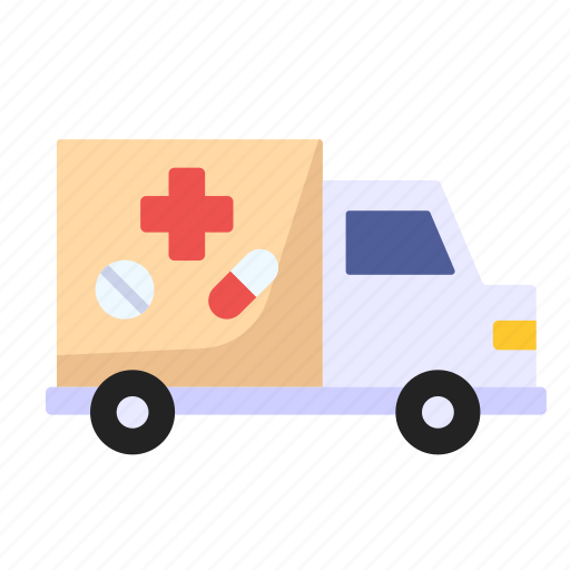 Drug, transportation, transport, delivery, truck icon - Download on Iconfinder