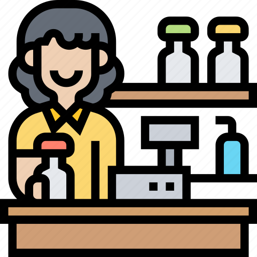 Drugstore, pharmacy, medicine, counter, retail icon - Download on Iconfinder