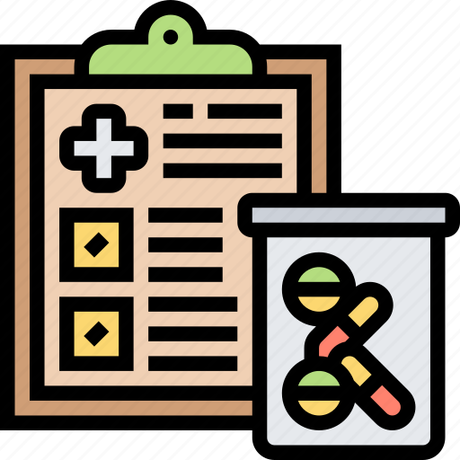 Prescription, medicine, diagnosis, record, healthcare icon - Download on Iconfinder