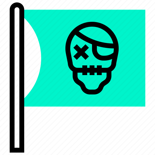 Bone, death, flag, pirate, skull icon - Download on Iconfinder