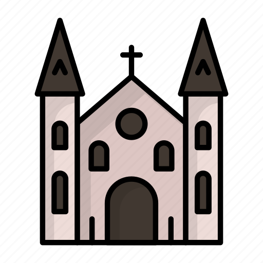 Malate church, historic building, philippines, landmark, church, architecture icon - Download on Iconfinder
