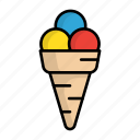 ice cream cone, ice cream cup, ice scoops, dessert, gelato