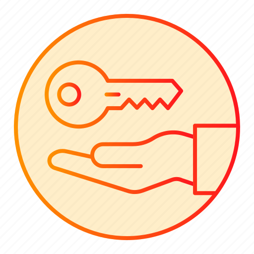 Hand, key, door, human, home, holding, close icon - Download on Iconfinder