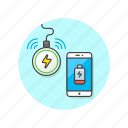 charger, electronics, phone, wireless, call, communication, technology, battery