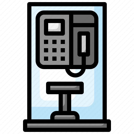 Phone, booth, telephone, call, public icon - Download on Iconfinder