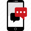 bubble, chat, conversation, phone, sms, talk, wireframes