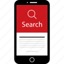 find, mobile, phone, results, search, wireframes