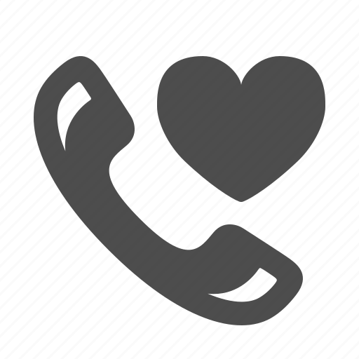 Heart, love, phone, reflection, shiny, telephone icon - Download on Iconfinder