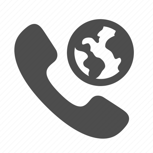 Call, communication, globe, phone, roaming, telephone, worldwide icon - Download on Iconfinder